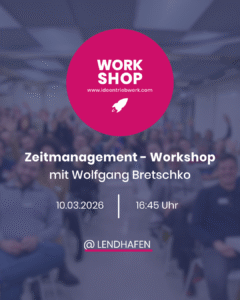 Zeitmanagement – Workshop mit Wolfgang Bretschko